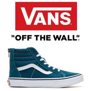 Vans SK8-Hi Zip Deep Teal - Size 2